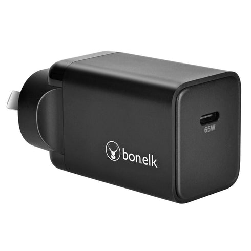 Bonelk 65W PD GaN Wall Charger -  Black - Digital3d.com.au